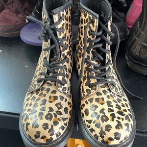 Dr Marten Cheetah Print kids boots size 4